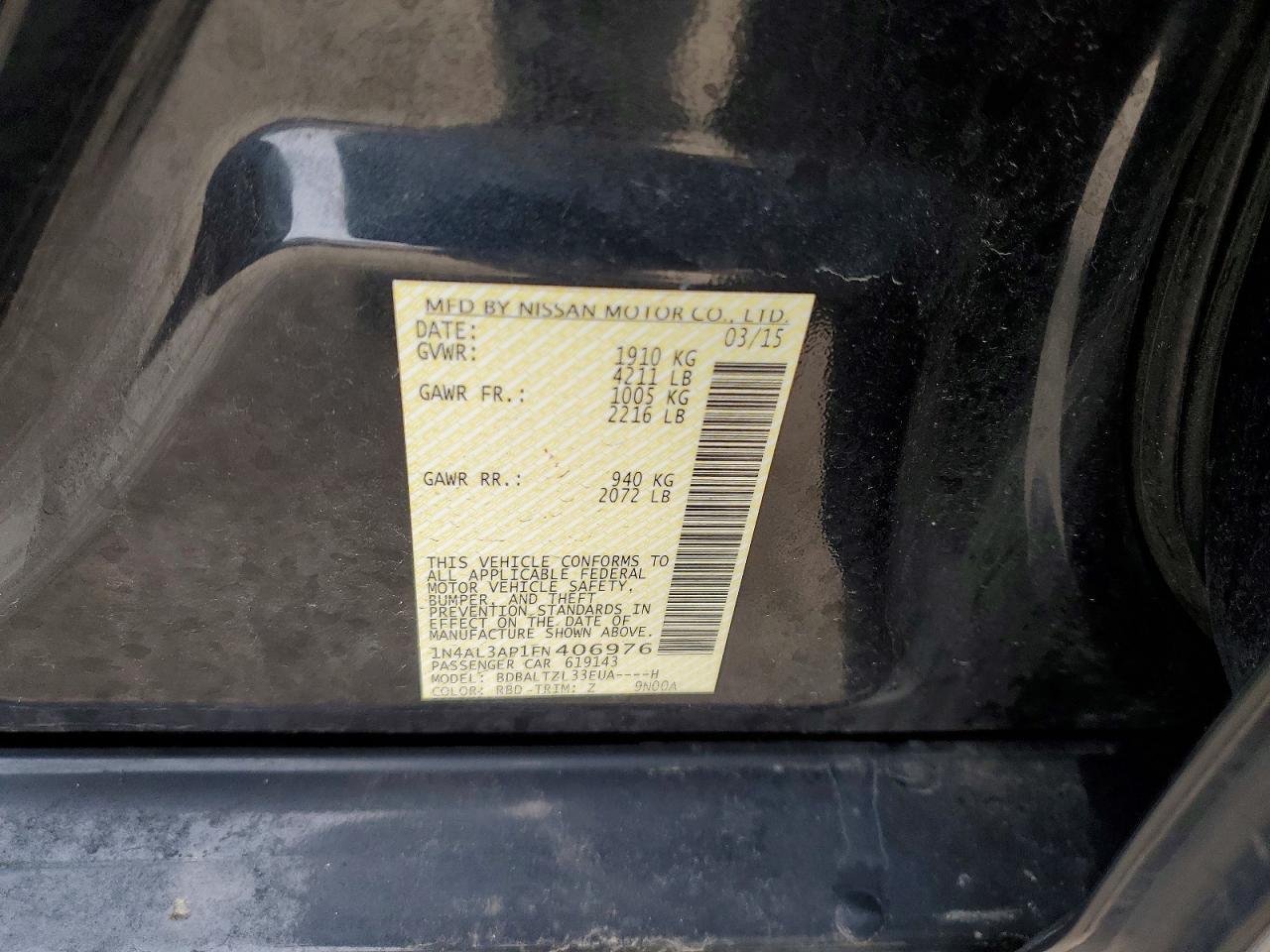 2015 Nissan Altima 2.5