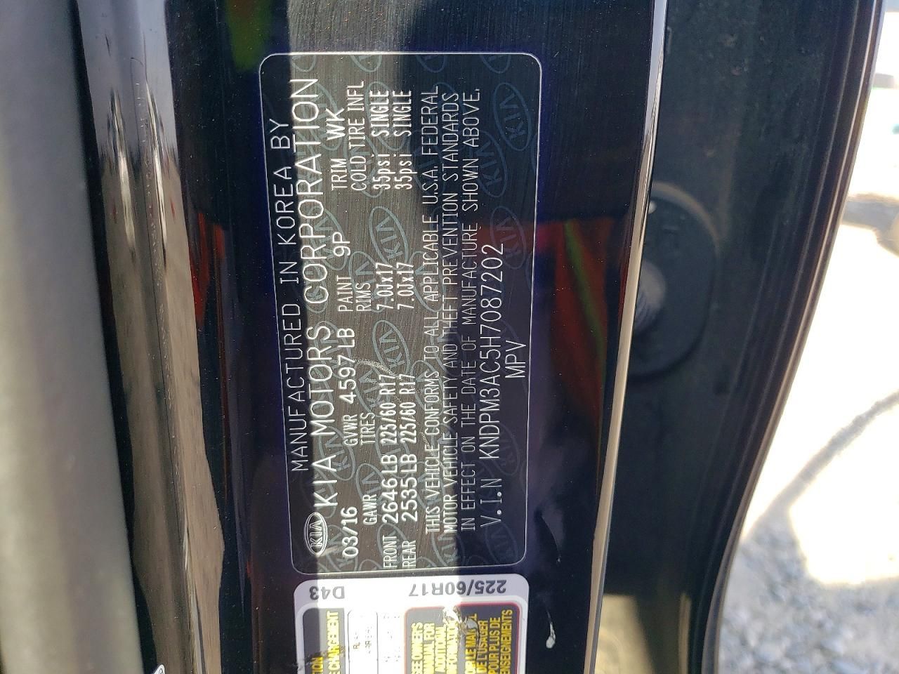 2017 KIA Sportage lx