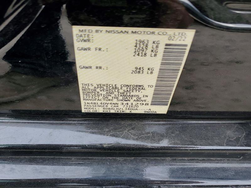 2022 Nissan Altima sv