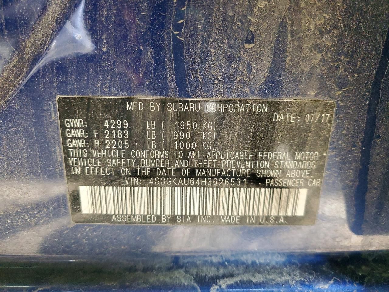 2017 Subaru Impreza Limited