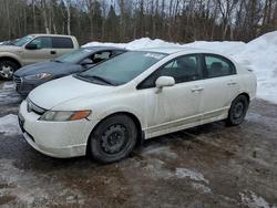 Honda salvage cars for sale: 2007 Honda Civic lx
