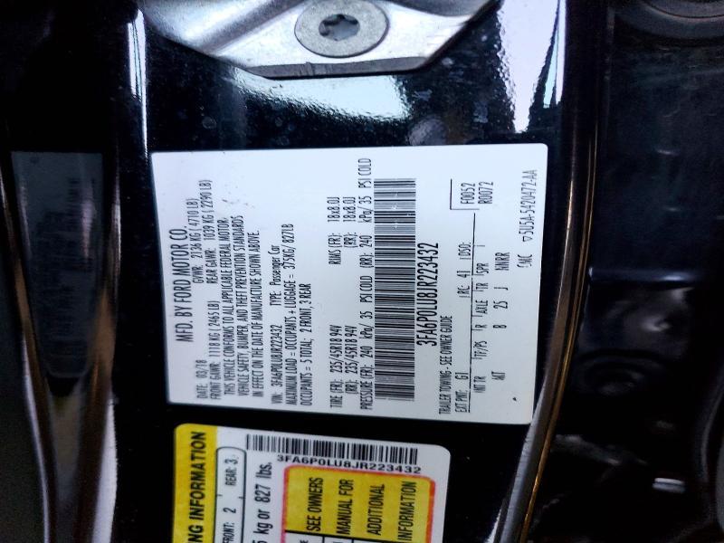 2018 Ford Fusion se Hybrid