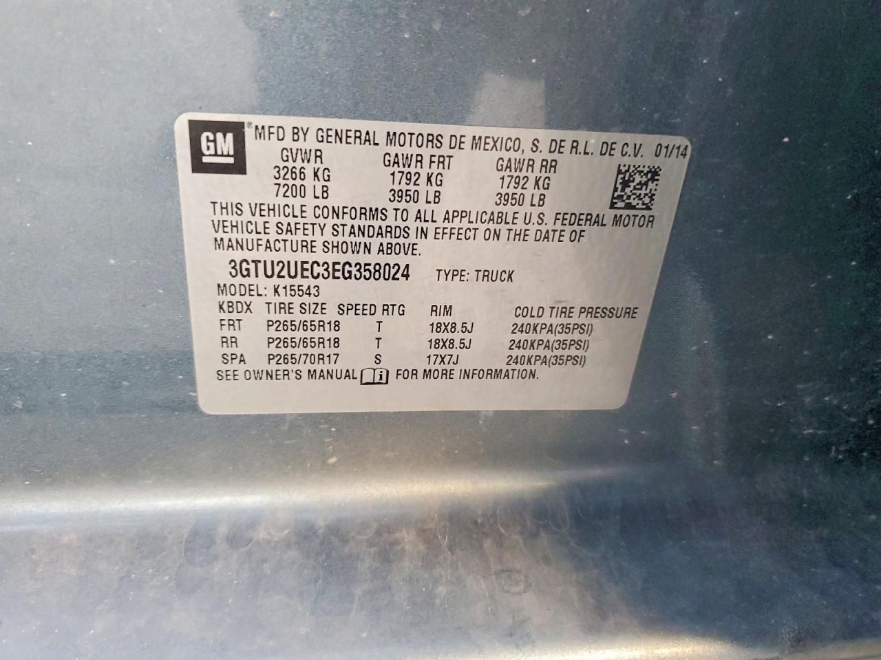 2014 GMC Sierra K1500 sle