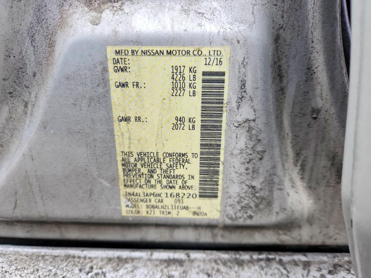 2017 Nissan Altima 2.5