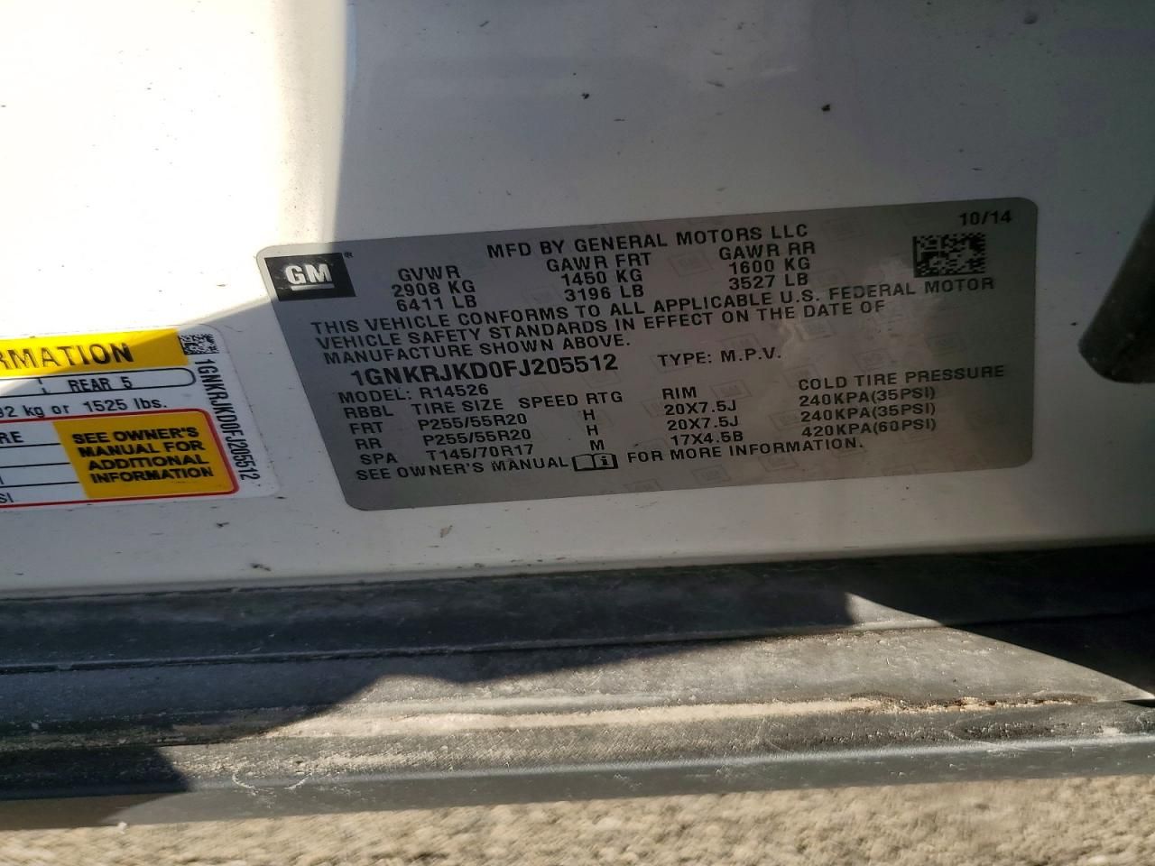 2015 Chevrolet Traverse ltz