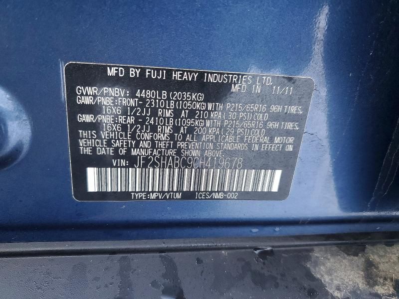 2012 Subaru Forester 2.5x