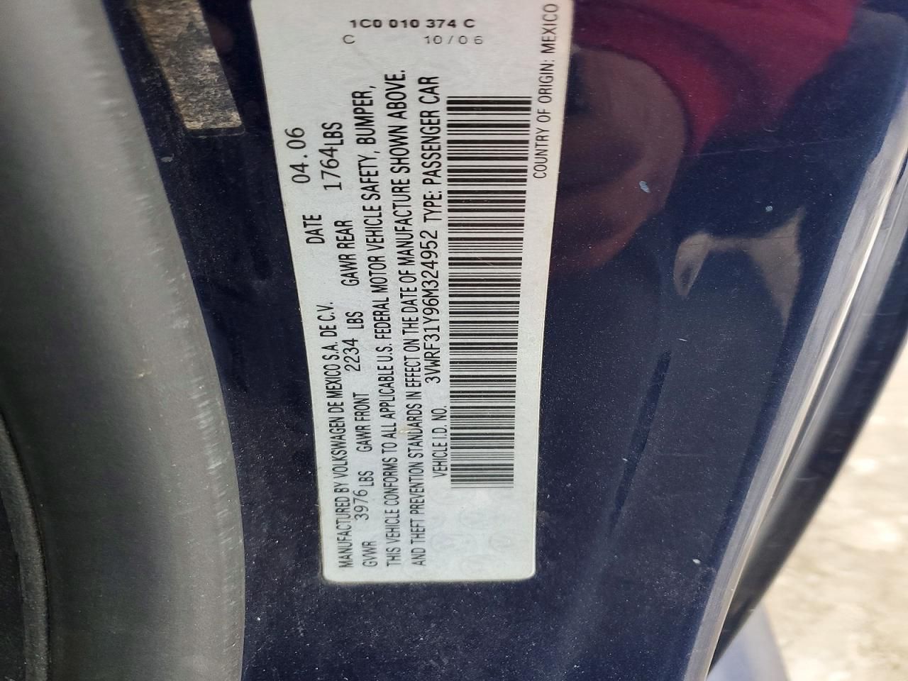 2006 Volkswagen New Beetle Convertible Option Package 1