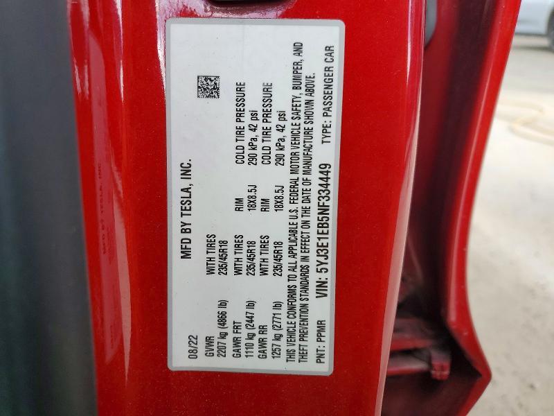 2022 Tesla Model 3