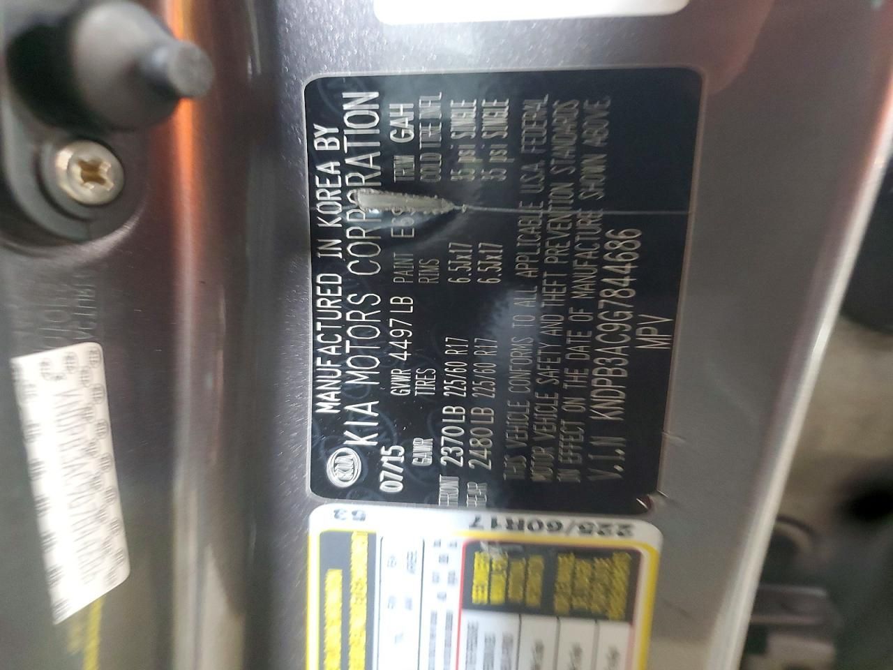 2016 KIA Sportage lx