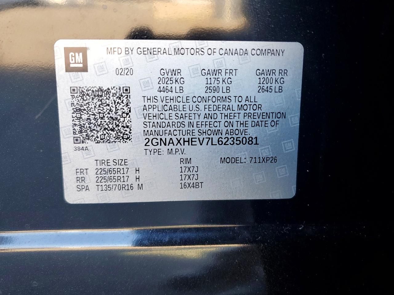 2020 Chevrolet Equinox ls