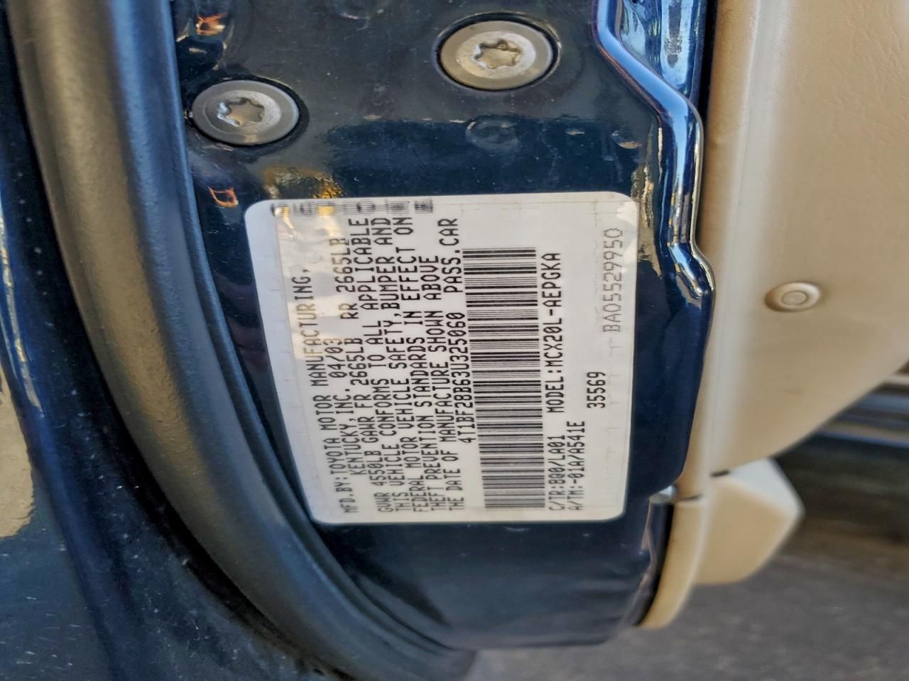 2003 Toyota Avalon xl