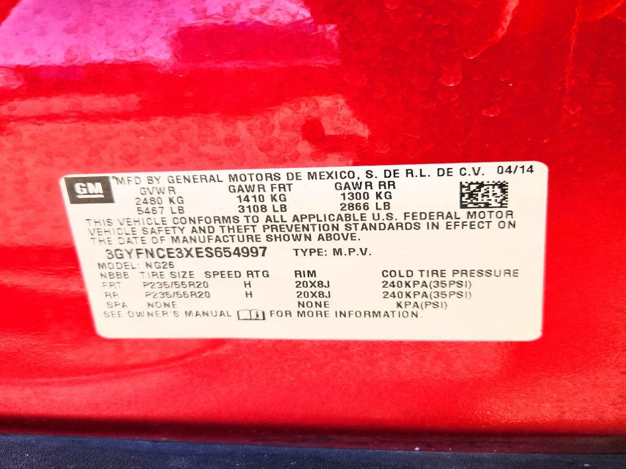 2014 Cadillac Srx Performance Collection