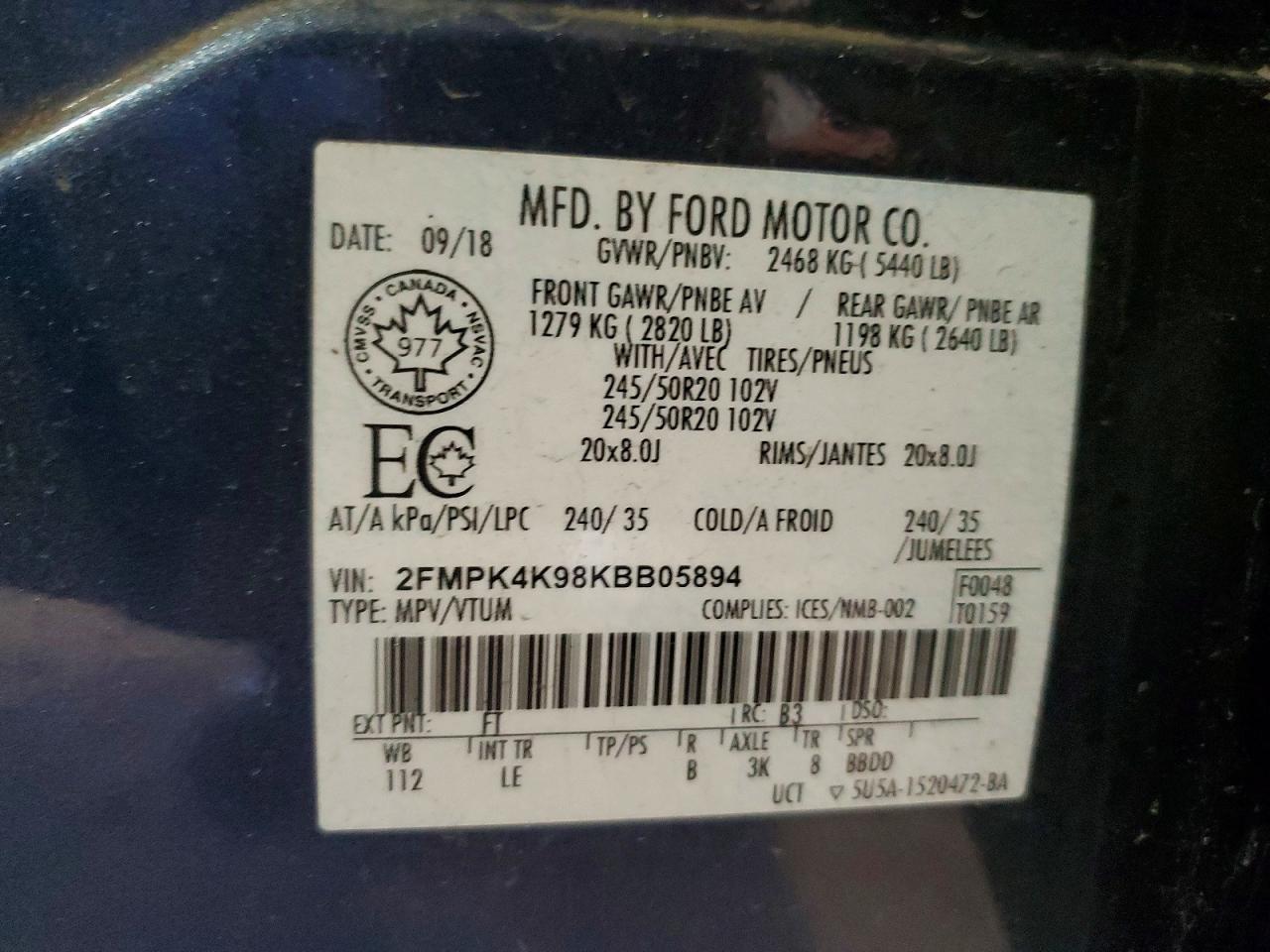 2019 Ford Edge Titanium