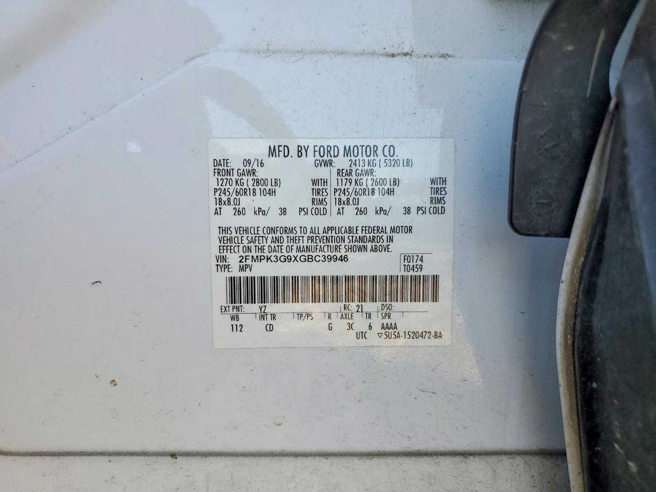 2016 Ford Edge se