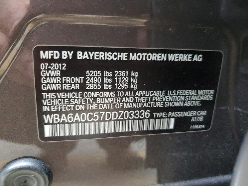 2013 BMW 640 i