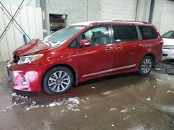 Salvage cars for sale from Copart Ham Lake, MN: 2020 Toyota Sienna xle