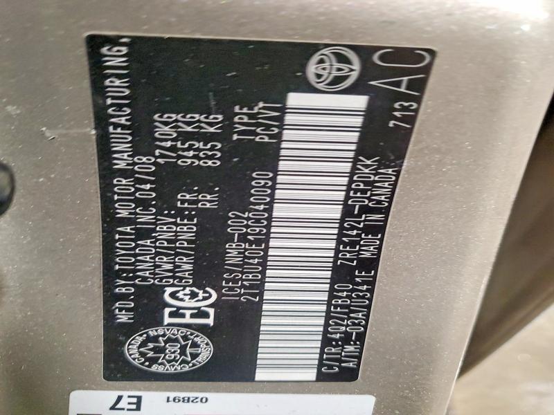 2009 Toyota Corolla Base