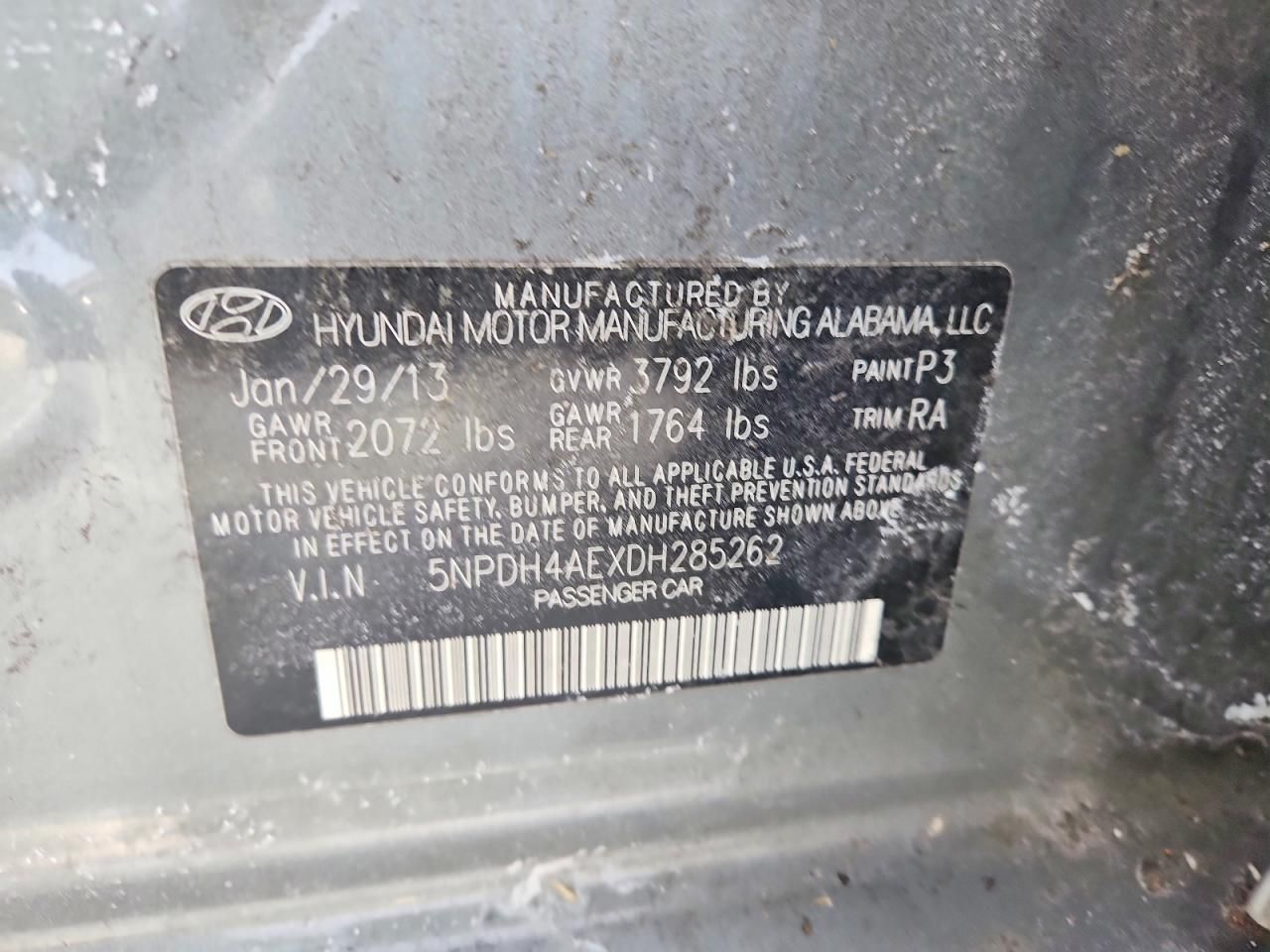 2013 Hyundai Elantra gls