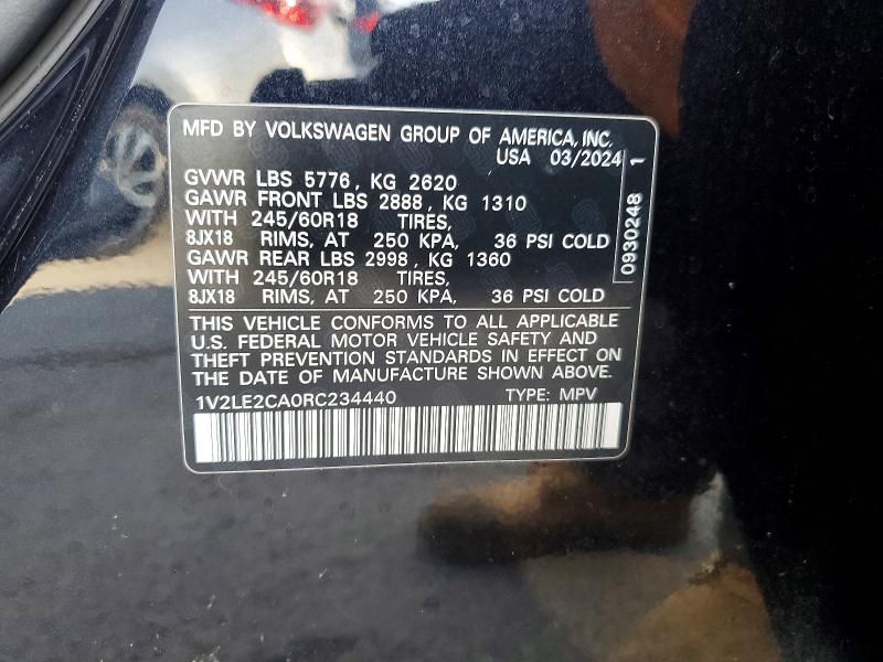 2024 Volkswagen Atlas Cross Sport se