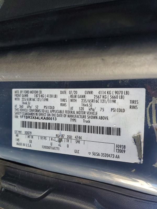 2020 Ford Transit T-250