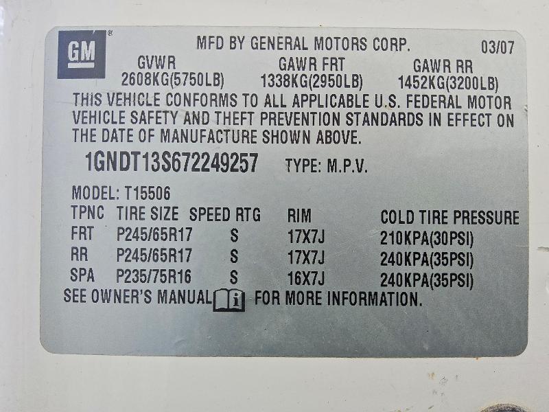 2007 Chevrolet Trailblazer ls
