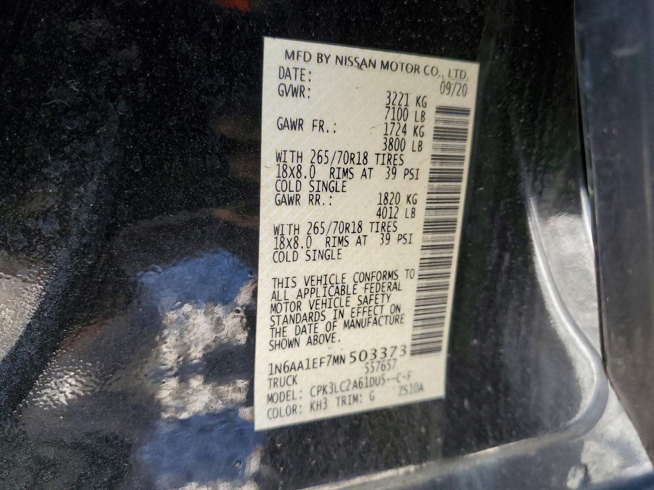 2021 Nissan Titan SV