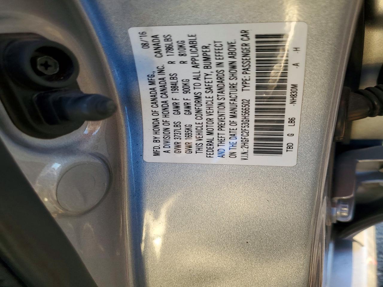 2016 Honda Civic lx