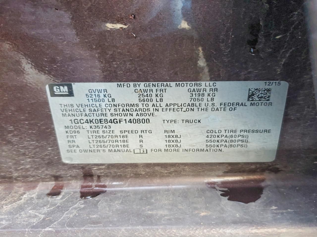 2016 Chevrolet Silverado K3500 ltz