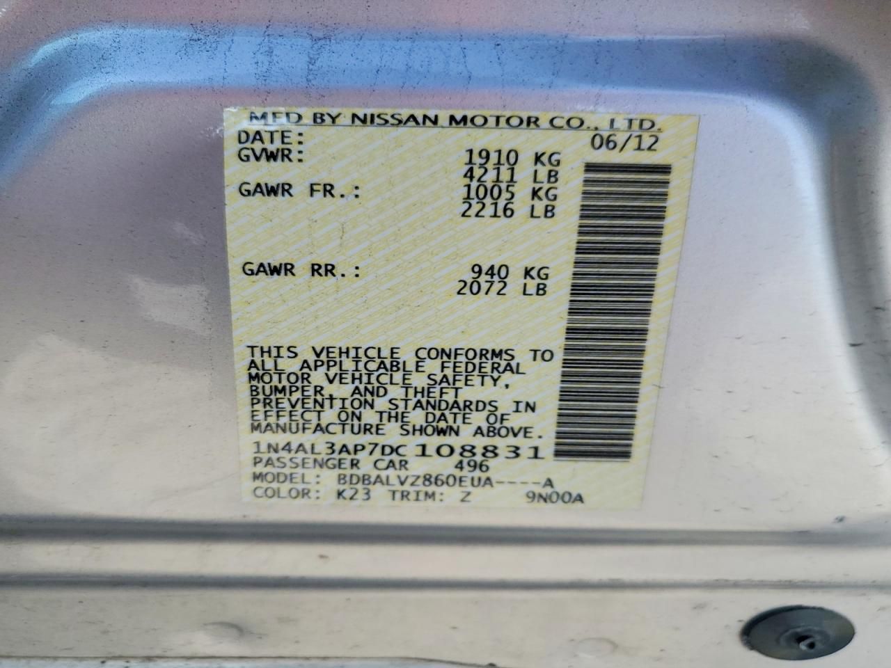 2013 Nissan Altima 2.5