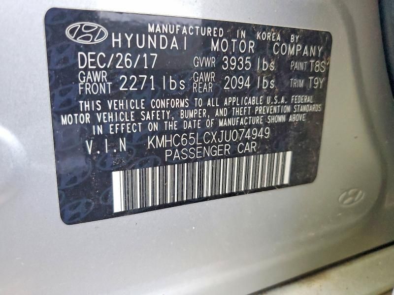 2018 Hyundai Ioniq Blue