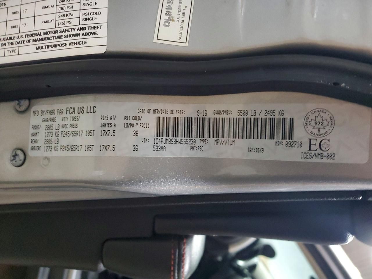 2017 Jeep Cherokee Trailhawk