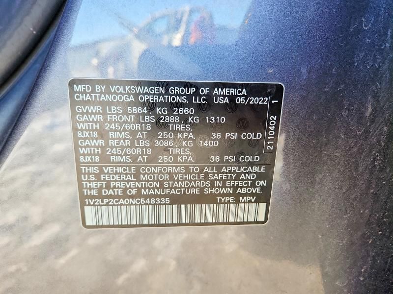 2022 Volkswagen Atlas se