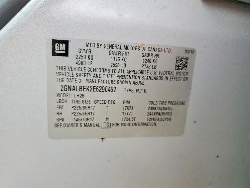 2014 Chevrolet Equinox lt