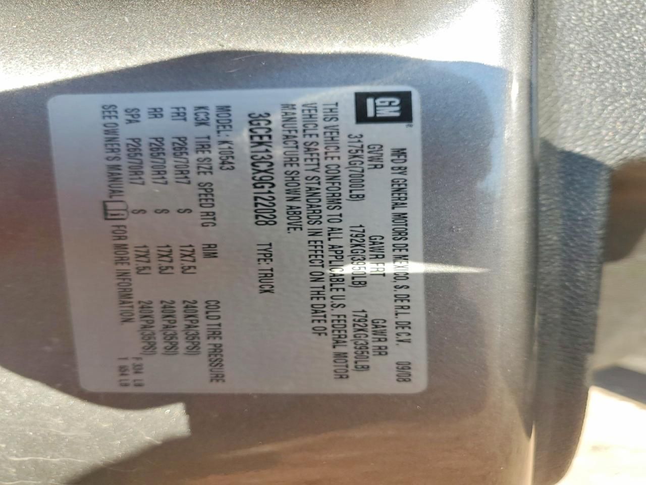 2009 Chevrolet Silverado K1500