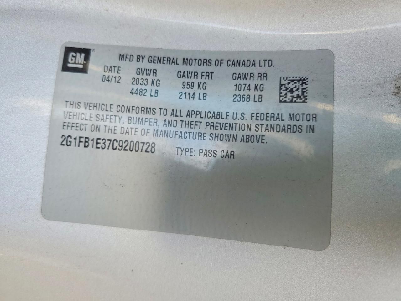 2012 Chevrolet Camaro lt