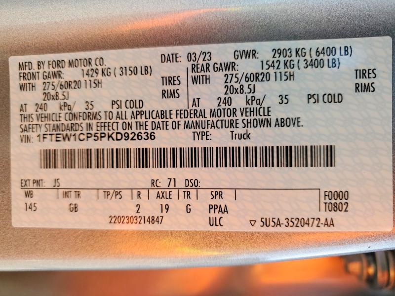 2023 Ford F150 Supercrew