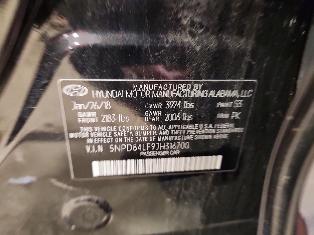 2018 Hyundai Elantra sel