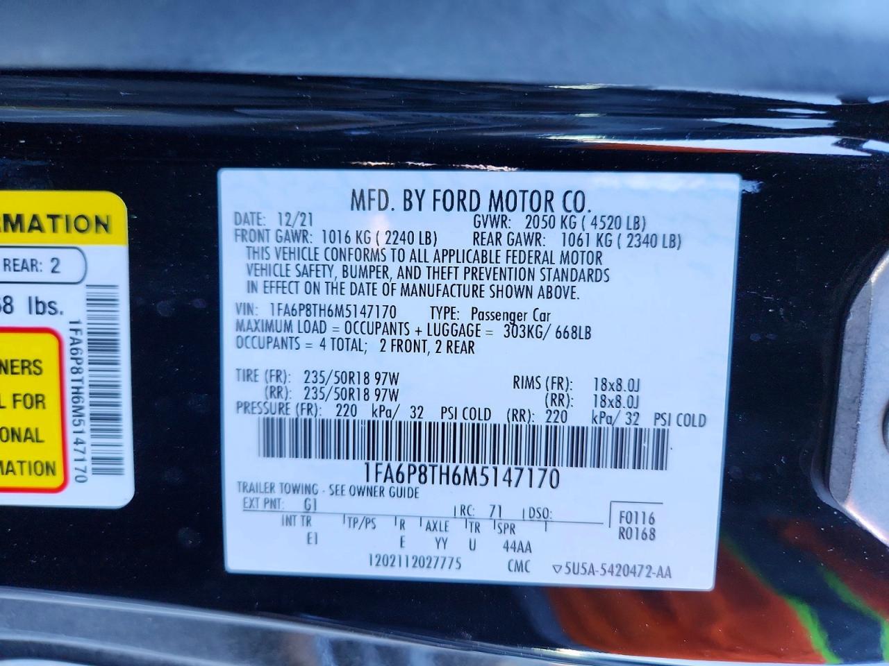 2021 Ford Mustang