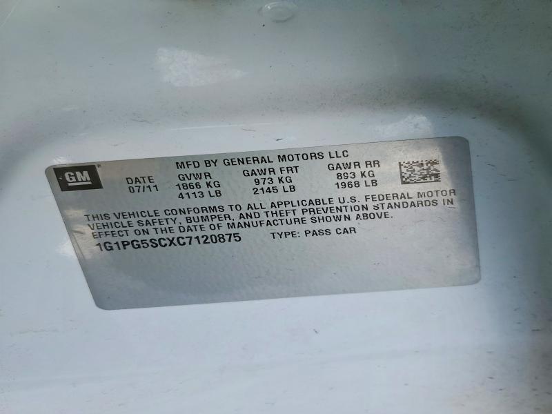 2012 Chevrolet Cruze lt