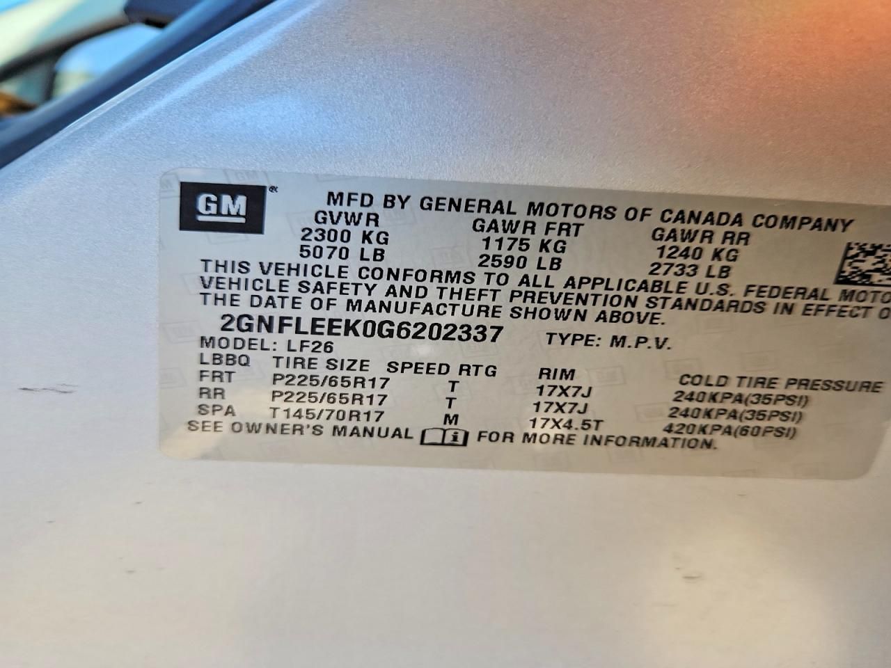 2016 Chevrolet Equinox ls