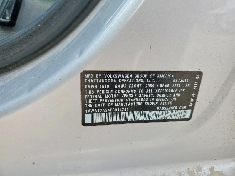 2015 Volkswagen Passat s