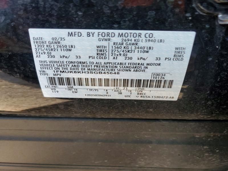 2025 Ford Explorer St-line