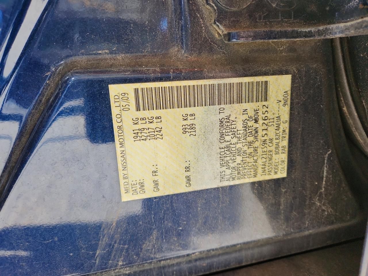 2009 Nissan Altima 2.5