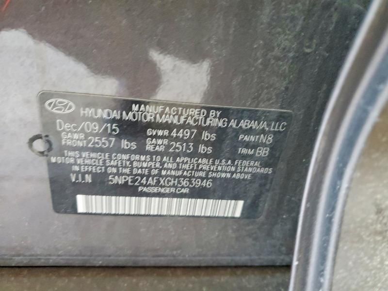 2016 Hyundai Sonata se