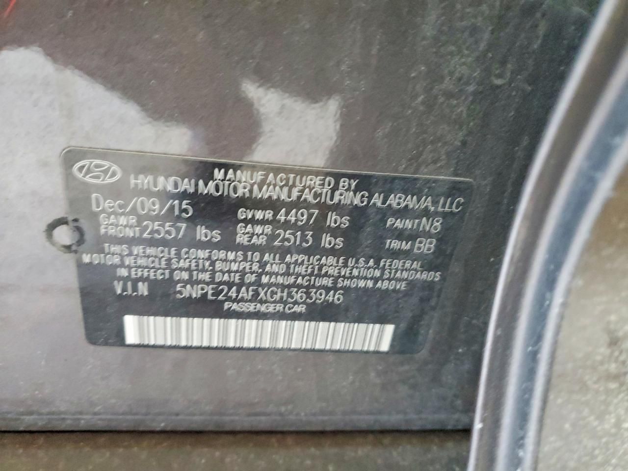 2016 Hyundai Sonata se