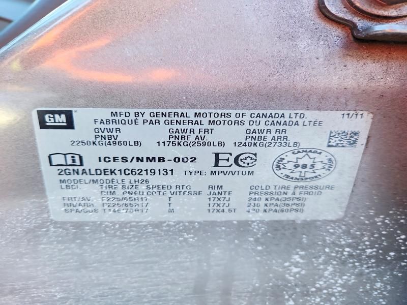 2012 Chevrolet Equinox lt