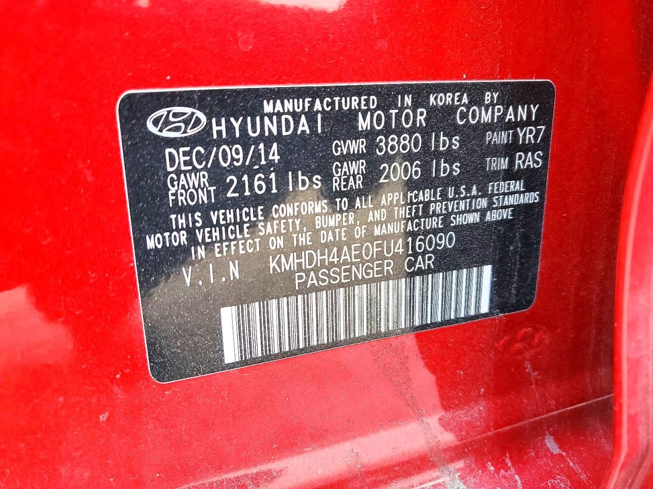 2015 Hyundai Elantra se