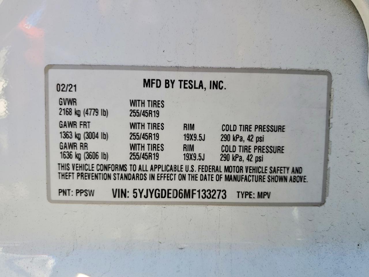 2021 Tesla Model y