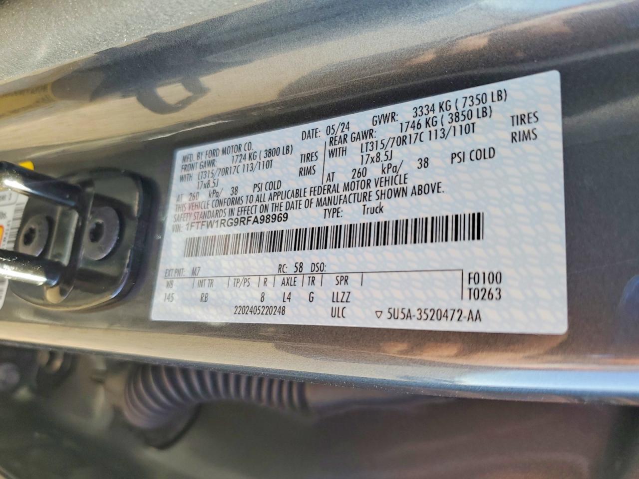 2024 Ford F150 Raptor