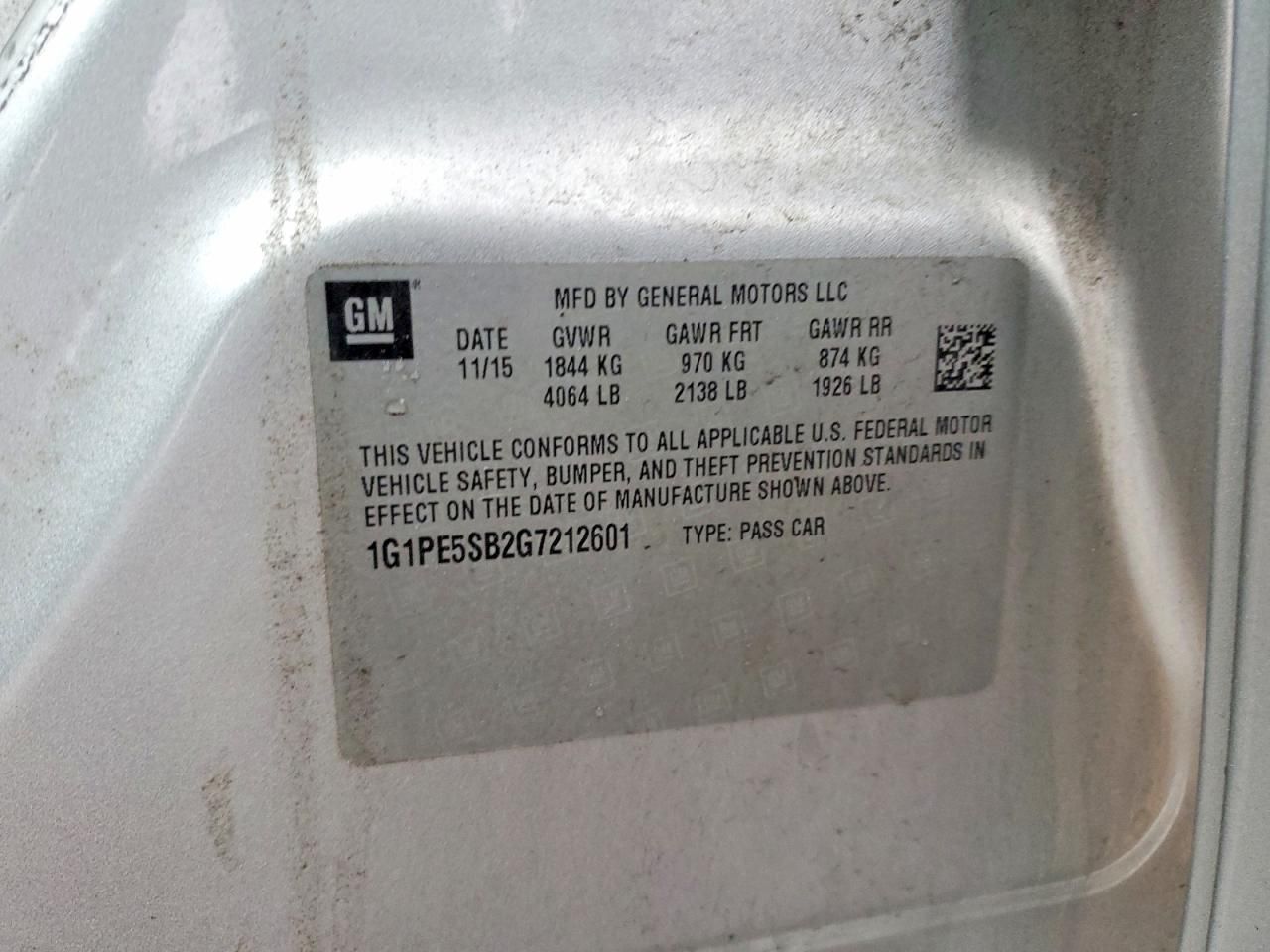 2016 Chevrolet Cruze Limited lt